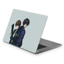 Load image into Gallery viewer, Psycho-Pass Inspecter and a villain Macbook Skin