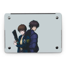 Load image into Gallery viewer, Psycho-Pass Inspecter and a villain Macbook Skin