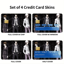 Load image into Gallery viewer, Psycho-Pass Inspecters And the villain Credit Card Skins (4-in-1 Pack)