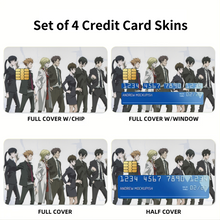 Load image into Gallery viewer, Psycho- Pass Main Members Credit Card Skins (4-in-1 Pack)