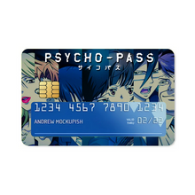 Load image into Gallery viewer, Psycho- Pass Main Members Faces Credit Card Skins (4-in-1 Pack)