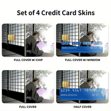 Load image into Gallery viewer, Psycho-Pass Tomomi Masaoka Credit Card Skins (4-in-1 Pack)