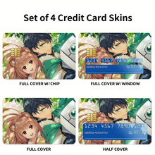 Load image into Gallery viewer, Raphtalia and Iwatani Credit Card Skins (4-in-1 Pack)