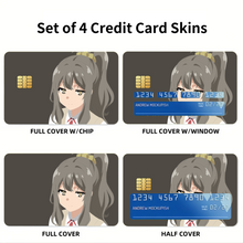 Load image into Gallery viewer, Rascal Does Not Dream Of Bunny Girl Senpai 8k Credit Card Skins (4-in-1 Pack)