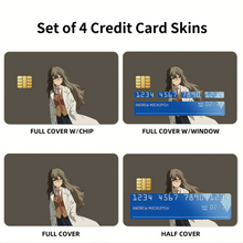 Load image into Gallery viewer, Rascal Does Not Dream Of Bunny Girl Senpai Credit Card Skins (4-in-1 Pack)