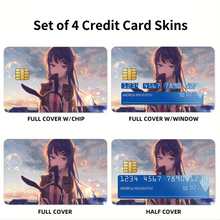 Load image into Gallery viewer, Rascal Does Not Dream Of Bunny Girl Senpai Credit Card Skins (4-in-1 Pack)