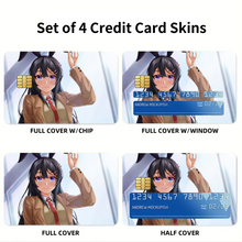 Load image into Gallery viewer, Rascal Does Not Dream of Bunny Girl Senpai Credit Card Skins (4-in-1 Pack)