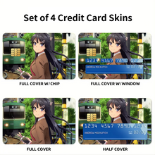 Load image into Gallery viewer, Rascal Does Not Dream of Bunny Girl Senpai Credit Card Skins (4-in-1 Pack)