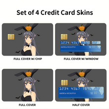 Load image into Gallery viewer, Rascal Does Not Dream Of Bunny Girl Senpai Credit Card Skins (4-in-1 Pack)