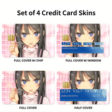Load image into Gallery viewer, Rascal Does Not Dream Of Bunny Girl Senpai Credit Card Skins (4-in-1 Pack)