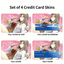 Load image into Gallery viewer, Rascal Does Not Dream of Bunny Girl Senpai Rio Futaba Credit Card Skins (4-in-1 Pack)