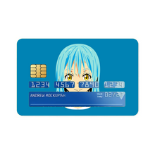 Load image into Gallery viewer, Rimuru Tempest Face ( Blue Background ) Credit Card Skins (4-in-1 Pack)