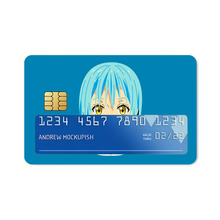 Load image into Gallery viewer, Rimuru Tempest Face ( Blue Background ) Credit Card Skins (4-in-1 Pack)