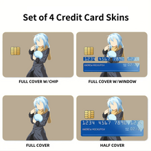 Load image into Gallery viewer, Rimuru Tempest in human form and in slime form minimalist  Credit Card Skins (4-in-1 Pack)
