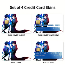 Load image into Gallery viewer, Rin and Yukio Okumura Credit Card Skins (4-in-1 Pack)