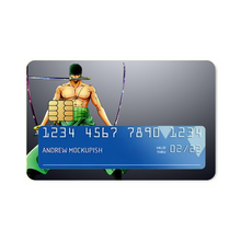 Load image into Gallery viewer, Roronoa Zoro Credit Card Skins (4-in-1 Pack)