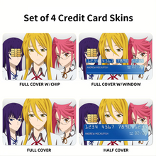 Load image into Gallery viewer, S.S.S Saeko, Shizuka e Saya Credit Card Skins (4-in-1 Pack)