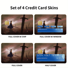 Load image into Gallery viewer, Saber (Fate Series) Credit Card Skins (4-in-1 Pack)