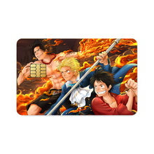 Load image into Gallery viewer, Sabo,Ace and Luffy Credit Card Skins (4-in-1 Pack)