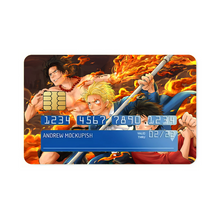 Load image into Gallery viewer, Sabo,Ace and Luffy Credit Card Skins (4-in-1 Pack)