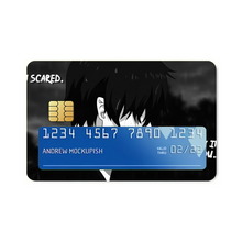 Load image into Gallery viewer, Sad Animewith quote Credit Card Skins (4-in-1 Pack)