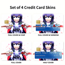 Load image into Gallery viewer, Saeko Busujima Credit Card Skins (4-in-1 Pack)
