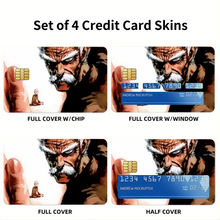 Load image into Gallery viewer, Saitama and Bang Credit Card Skins (4-in-1 Pack)
