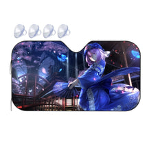 Load image into Gallery viewer, Sakura Cherry Blossoms Car Sunshade