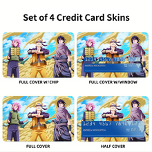 Load image into Gallery viewer, Sakura,Naruto and Sasuke (Day version)  Credit Card Skins (4-in-1 Pack)