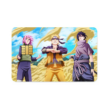 Load image into Gallery viewer, Sakura,Naruto and Sasuke (Day version)  Credit Card Skins (4-in-1 Pack)