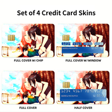 Load image into Gallery viewer, Sakura Sasuke and baby Sarada  Credit Card Skins (4-in-1 Pack)