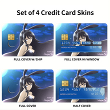 Load image into Gallery viewer, Sakurajima Mai Credit Card Skins (4-in-1 Pack)