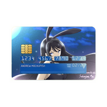 Load image into Gallery viewer, Sakurajima Mai Credit Card Skins (4-in-1 Pack)