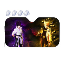 Load image into Gallery viewer, Sasuke and Naruto Car Sunshade