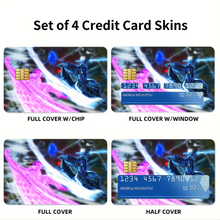 Load image into Gallery viewer, Sasuke vs Madara Susanoo  Credit Card Skins (4-in-1 Pack)