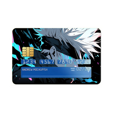 Load image into Gallery viewer, Satoru Gojo Acid Blue Eyes Credit Card Skins (4-in-1 Pack)