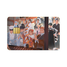 Load image into Gallery viewer, Satoru Gojo, Yuji Itadori, Aoi Todo, Toji Fushiguro, Mahito, Kento Nanami, Nobara Kugisaki, Toge Inumaki, Utahime Iori, Megumi Fushiguro, Maki Zenin, Momo Nishimiya, Shoko Ieiri and Yoshinobu Gakuganji Credit Card Skins (4-in-1 Pack)