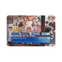 Load image into Gallery viewer, Satoru Gojo, Yuji Itadori, Aoi Todo, Toji Fushiguro, Mahito, Kento Nanami, Nobara Kugisaki, Toge Inumaki, Utahime Iori, Megumi Fushiguro, Maki Zenin, Momo Nishimiya, Shoko Ieiri and Yoshinobu Gakuganji Credit Card Skins (4-in-1 Pack)