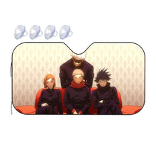 Load image into Gallery viewer, Satoru Gojo Yuji Itadori Nobara Kugisaki and Megumi Fushiguro  Car Sunshade