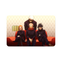 Load image into Gallery viewer, Satoru Gojo Yuji Itadori Nobara Kugisaki and Megumi Fushiguro Credit Card Skins (4-in-1 Pack)