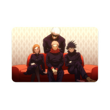 Load image into Gallery viewer, Satoru Gojo Yuji Itadori Nobara Kugisaki and Megumi Fushiguro Credit Card Skins (4-in-1 Pack)