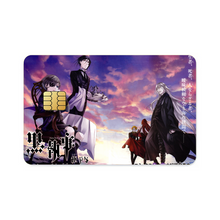Load image into Gallery viewer, Sebastian Michaelis, Ciel Phantomhive and Undertaker (Black Butler) Credit Card Skins (4-in-1 Pack)