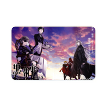 Load image into Gallery viewer, Sebastian Michaelis, Ciel Phantomhive and Undertaker (Black Butler) Credit Card Skins (4-in-1 Pack)