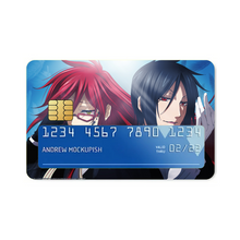 Load image into Gallery viewer, Sebastian Michaelis & Grell Sutcliff Credit Card Skins (4-in-1 Pack)