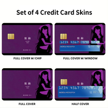 Load image into Gallery viewer, Senjogahara - Monogatari Scene Credit Card Skins (4-in-1 Pack)