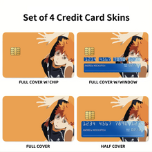 Load image into Gallery viewer, Shōyō Hinata Credit Card Skins (4-in-1 Pack)
