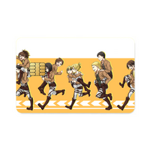 Load image into Gallery viewer, Shingeki no Kyojin - Group Shot Credit Card Skins (4-in-1 Pack)