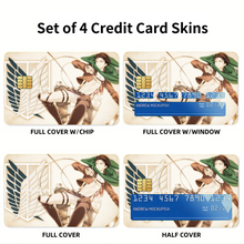 Load image into Gallery viewer, Shingeki no Kyonjin - Captain Levi Credit Card Skins (4-in-1 Pack)