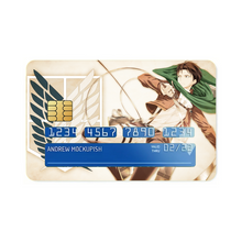 Load image into Gallery viewer, Shingeki no Kyonjin - Captain Levi Credit Card Skins (4-in-1 Pack)