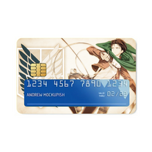 Load image into Gallery viewer, Shingeki no Kyonjin - Captain Levi Credit Card Skins (4-in-1 Pack)